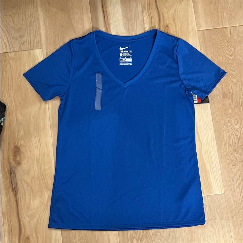 Nike Women's Royal Blue V-Neck Tee